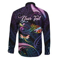Personalised Polynesia Memorial Family Matching Mermaid Dress and Hawaiian Shirt Always Remembered Dragonfly Polynesian Style LT05 - Polynesian Pride