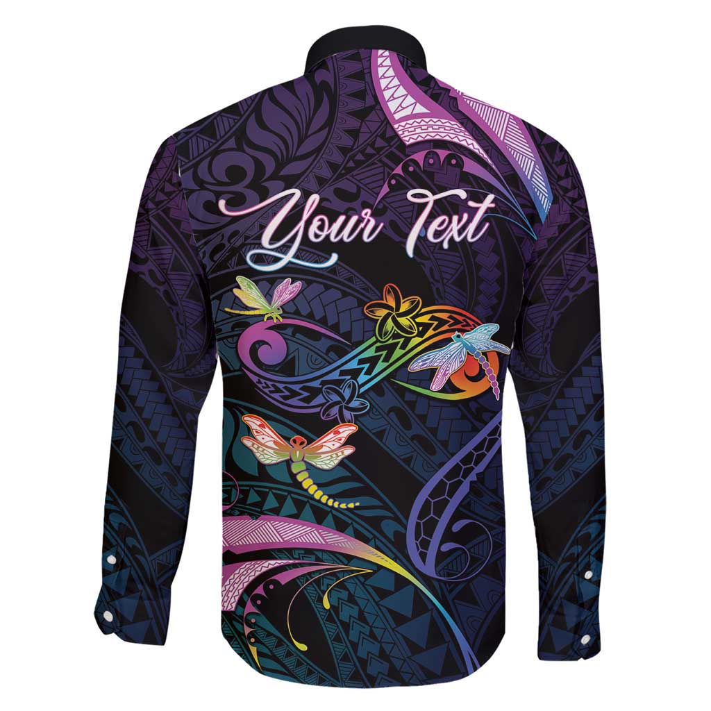 Personalised Polynesia Memorial Family Matching Short Sleeve Bodycon Dress and Hawaiian Shirt Always Remembered Dragonfly Polynesian Style LT05 - Polynesian Pride