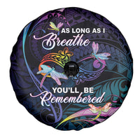 Polynesia Memorial Spare Tire Cover Always Remembered Dragonfly Polynesian Style