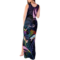 Personalised Polynesia Memorial Tank Maxi Dress Always Remembered Dragonfly Polynesian Style LT05 - Polynesian Pride