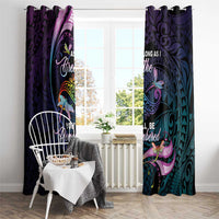 Polynesia Memorial Window Curtain Always Remembered Dragonfly Polynesian Style
