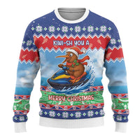 New Zealand Christmas Ugly Christmas Sweater Funny Jet Ride Kiwi Xmas - Polynesian Pride