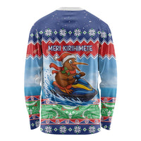 New Zealand Christmas Long Sleeve Shirt Funny Jet Ride Kiwi Xmas - Polynesian Pride