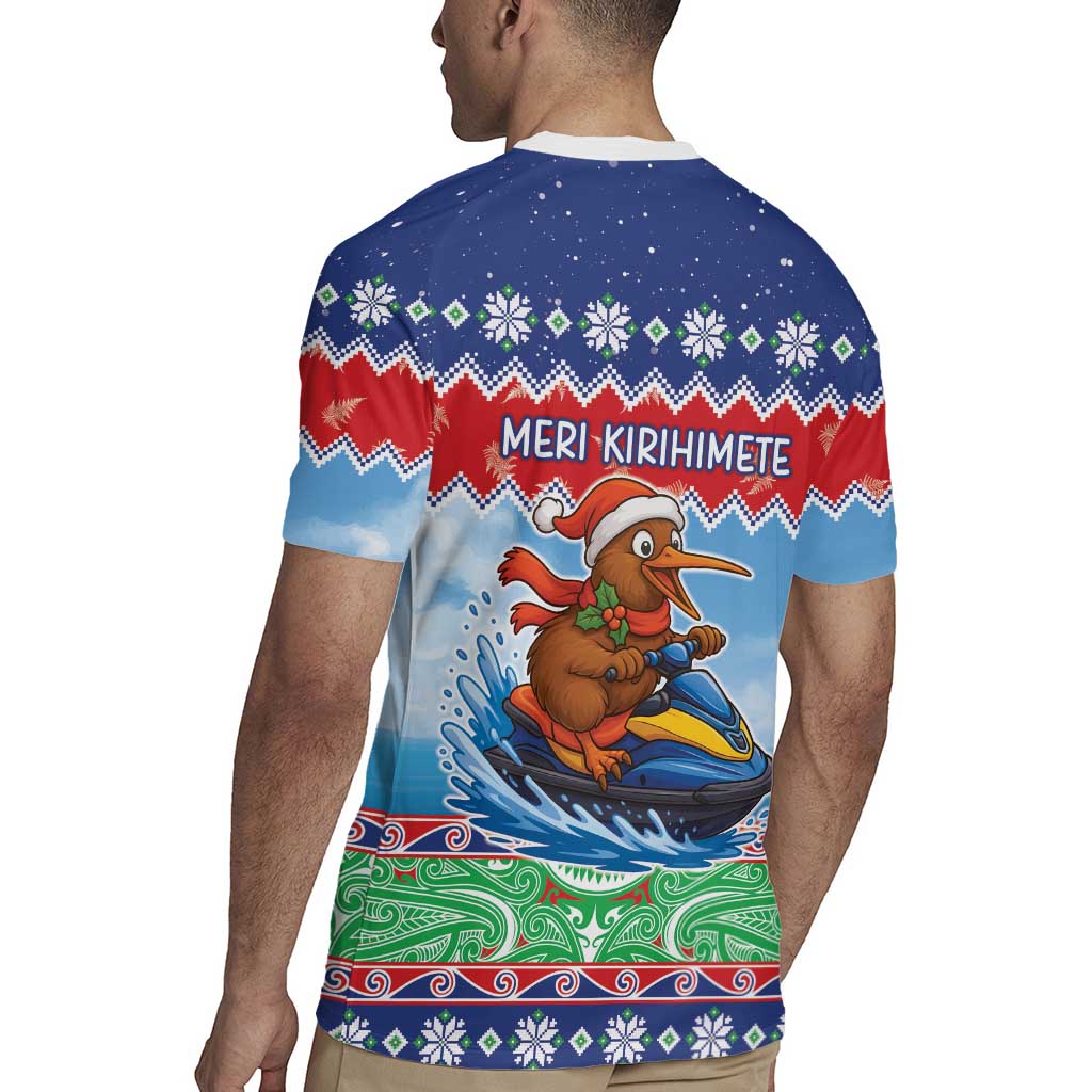 New Zealand Christmas Rugby Jersey Funny Jet Ride Kiwi Xmas - Polynesian Pride