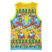 Hawaii Christmas Basketball Jersey Mele Kalikimaka Tropical Vibes - Polynesian Pride