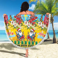 Hawaii Christmas Beach Blanket Mele Kalikimaka Tropical Vibes - Polynesian Pride