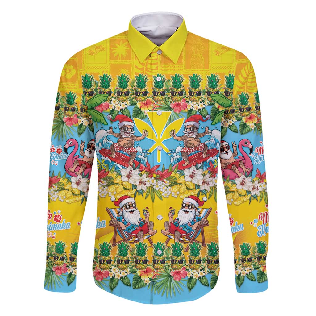 Hawaii Christmas Family Matching Off Shoulder Maxi Dress and Hawaiian Shirt Mele Kalikimaka Tropical Vibes - Polynesian Pride