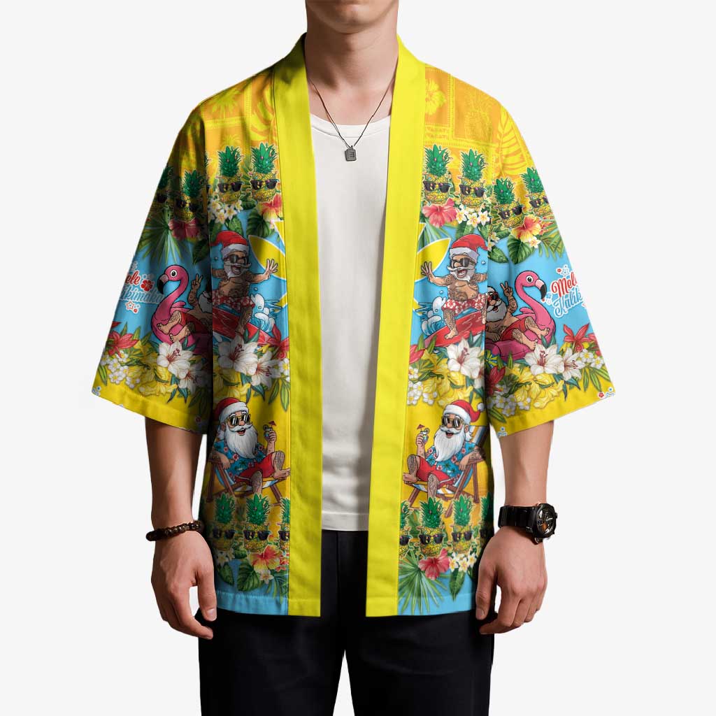 Hawaii Christmas Kimono Mele Kalikimaka Tropical Vibes - Polynesian Pride