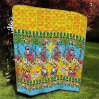 Hawaii Christmas Quilt Mele Kalikimaka Tropical Vibes - Polynesian Pride