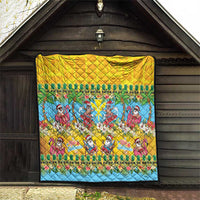 Hawaii Christmas Quilt Mele Kalikimaka Tropical Vibes - Polynesian Pride