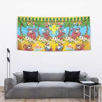 Hawaii Christmas Tapestry Mele Kalikimaka Tropical Vibes - Polynesian Pride