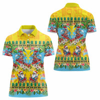Hawaii Christmas Women Polo Shirt Mele Kalikimaka Tropical Vibes - Polynesian Pride