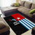 Personalised West Papua Area Rug Polynesian Pattern With Coat Of Arms