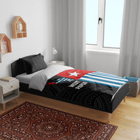 Personalised West Papua Bedding Set Polynesian Pattern With Coat Of Arms