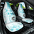 Samoa Siapo Pattern With Teal Hibiscus Car Seat Cover