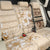 Samoa Siapo Pattern With Beige Hibiscus Back Car Seat Cover