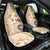 Samoa Siapo Pattern With Beige Hibiscus Car Seat Cover