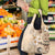 Samoa Siapo Pattern With Beige Hibiscus Grocery Bag