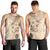Samoa Siapo Pattern With Beige Hibiscus Men Tank Top LT05 - Polynesian Pride