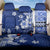 Samoa Siapo Pattern With Navy Hibiscus Back Car Seat Cover