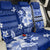 Samoa Siapo Pattern With Navy Hibiscus Back Car Seat Cover