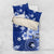 Samoa Siapo Pattern With Navy Hibiscus Bedding Set