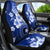 Samoa Siapo Pattern With Navy Hibiscus Car Seat Cover