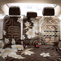 Samoa Siapo Pattern With Brown Hibiscus Back Car Seat Cover LT05