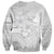 Samoa Siapo Pattern With White Hibiscus Sweatshirt LT05 - Polynesian Pride