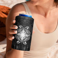 New Zealand Matariki 4 in 1 Can Cooler Tumbler Maori Moko Black Galaxy
