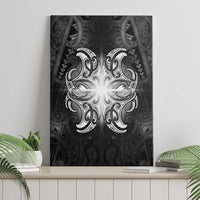 New Zealand Matariki Canvas Wall Art Maori Moko Black Galaxy LT05 - Polynesian Pride