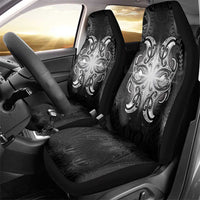 New Zealand Matariki Car Seat Cover Maori Moko Black Galaxy