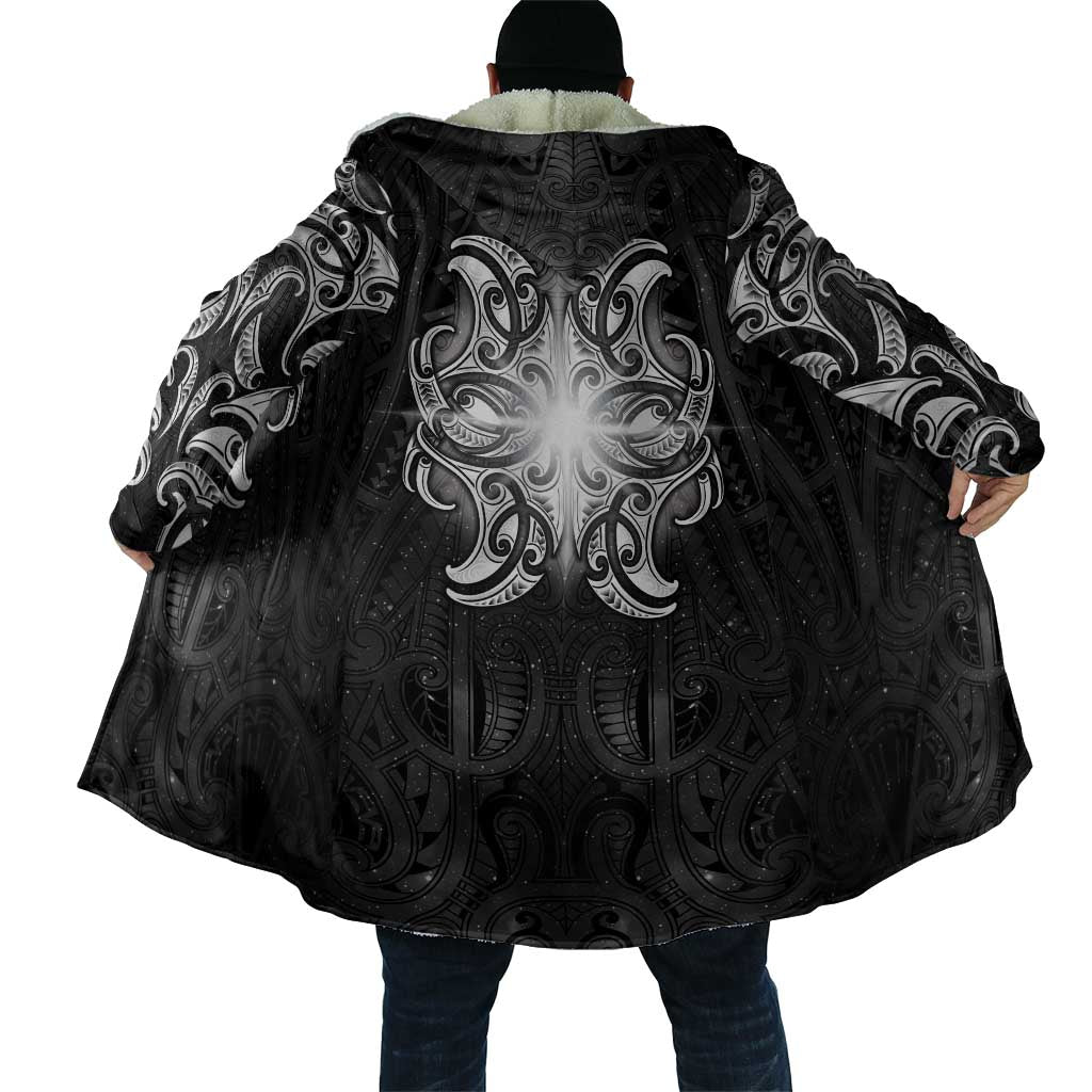 New Zealand Matariki Cloak Maori Moko Black Galaxy LT05 - Polynesian Pride