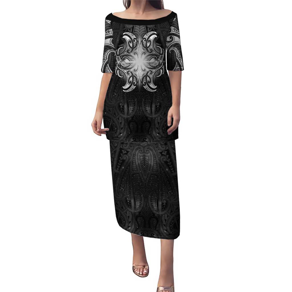New Zealand Matariki Puletasi Maori Moko Black Galaxy