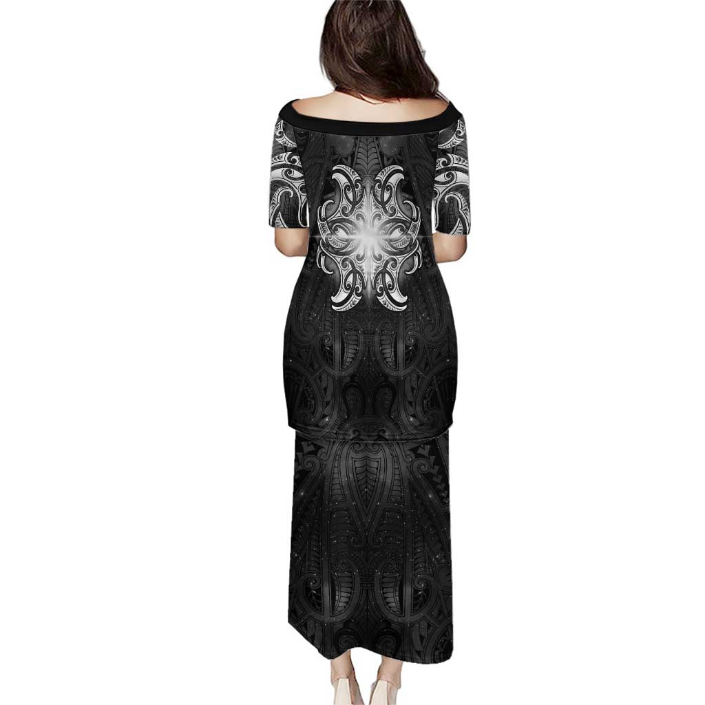 New Zealand Matariki Puletasi Maori Moko Black Galaxy