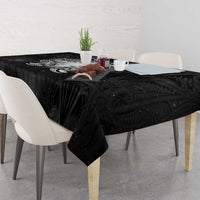 New Zealand Matariki Tablecloth Maori Moko Black Galaxy LT05 - Polynesian Pride