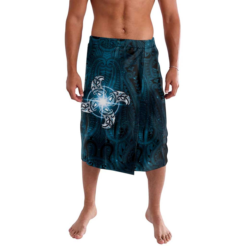 New Zealand Matariki Waita Lavalava Maori Moko Dark Blue Galaxy LT05 Blue - Polynesian Pride