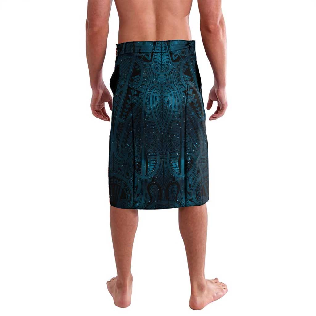 New Zealand Matariki Waita Lavalava Maori Moko Dark Blue Galaxy LT05 - Polynesian Pride