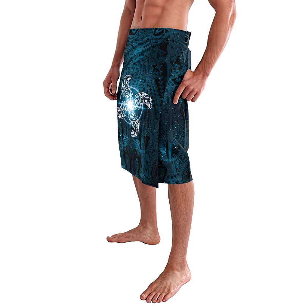 New Zealand Matariki Waita Lavalava Maori Moko Dark Blue Galaxy LT05 - Polynesian Pride