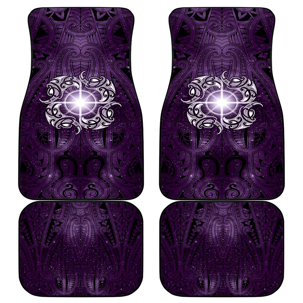 New Zealand Matariki Waipunarangi Car Mats Maori Moko Purple Galaxy