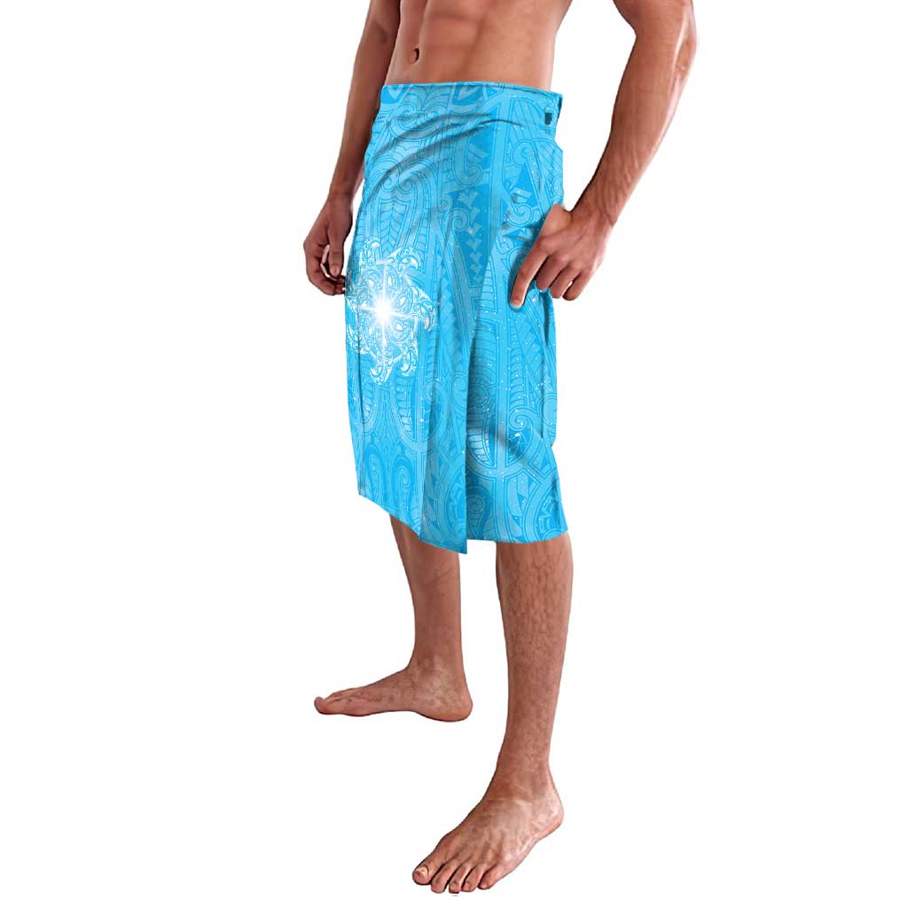 New Zealand Matariki Waiti Lavalava Maori Moko Cyan Galaxy