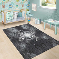 New Zealand Matariki Ururangi Area Rug Maori Moko Grey Galaxy LT05 - Polynesian Pride