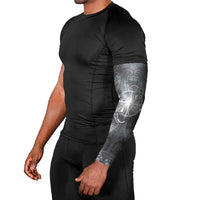 New Zealand Matariki Ururangi Arm Sleeves Maori Moko Grey Galaxy LT05 - Polynesian Pride