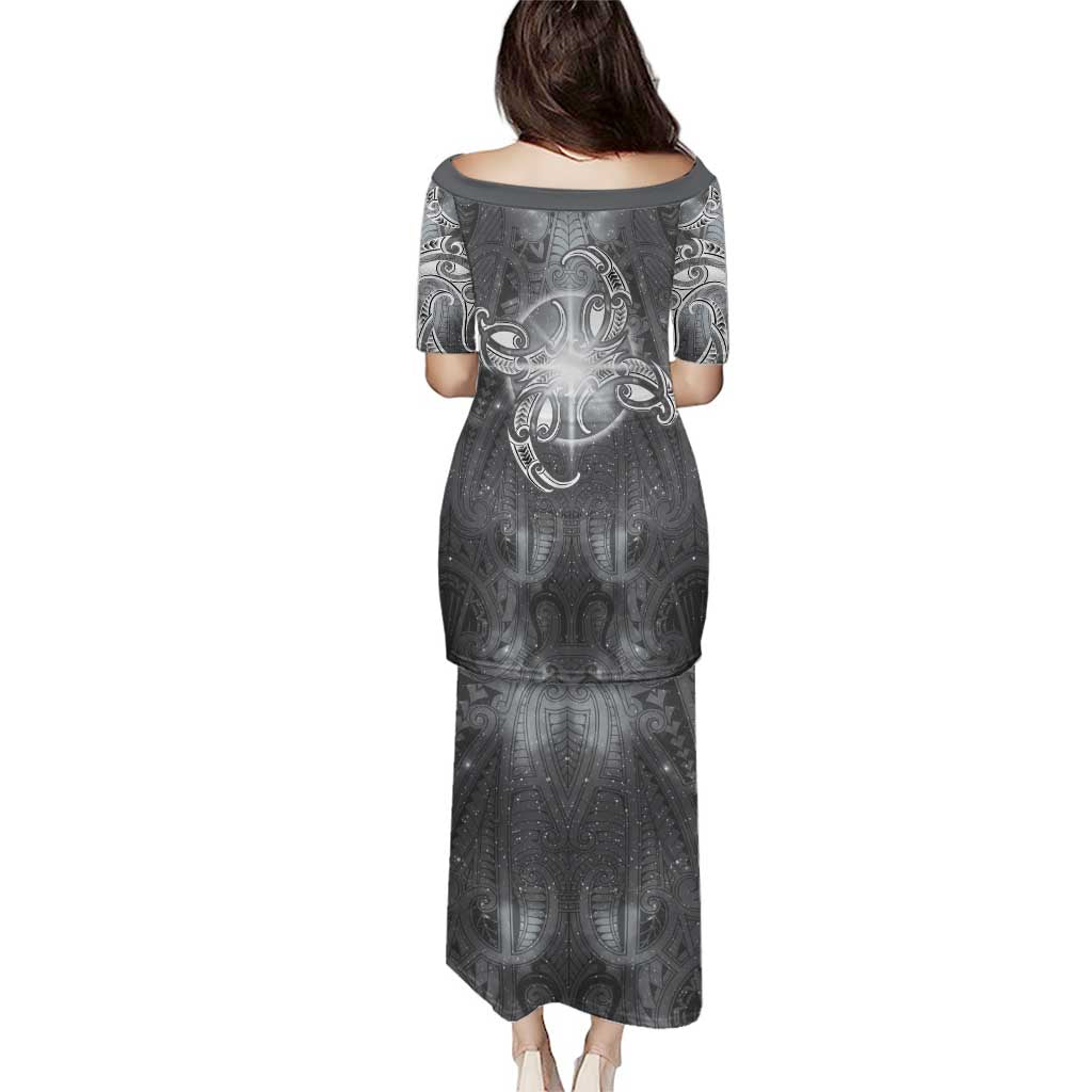New Zealand Matariki Ururangi Puletasi Maori Moko Grey Galaxy