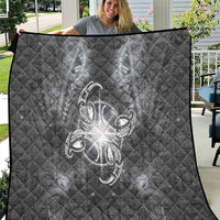 New Zealand Matariki Ururangi Quilt Maori Moko Grey Galaxy