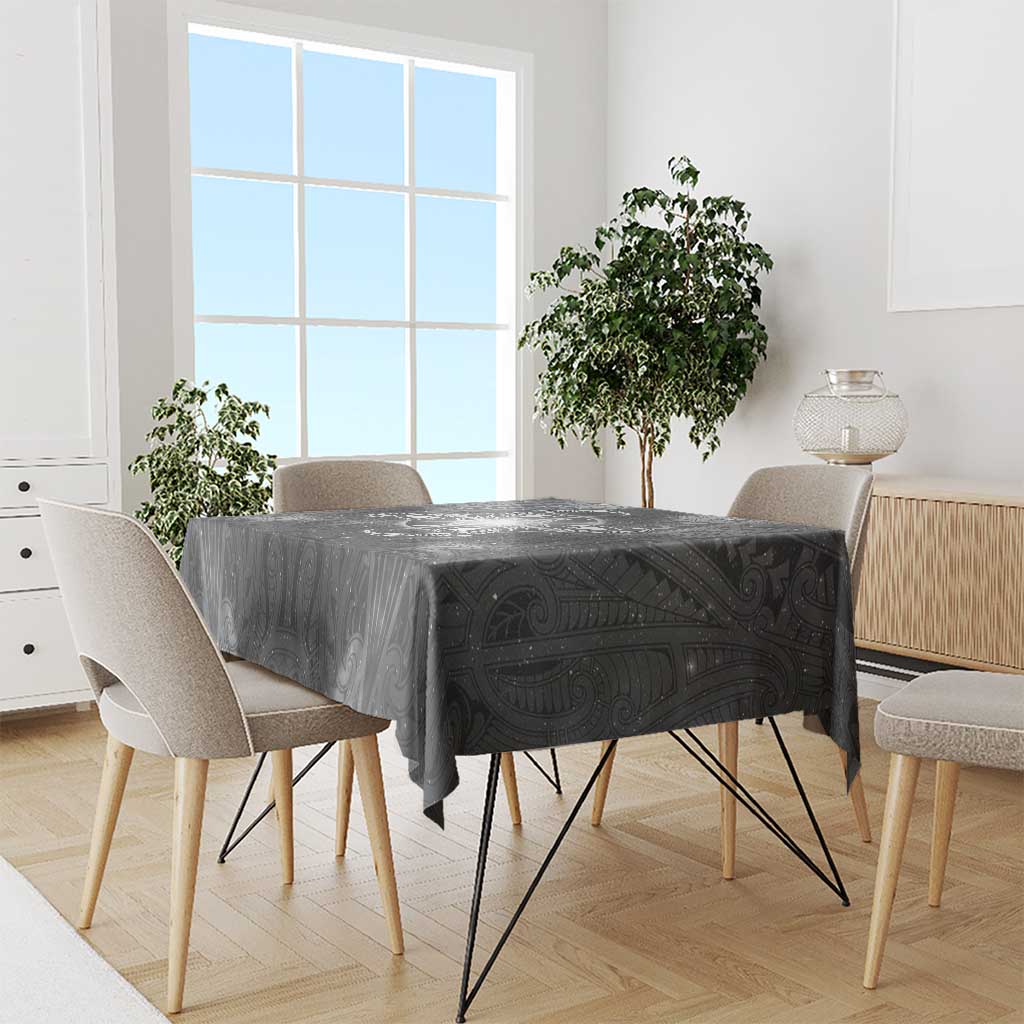 New Zealand Matariki Ururangi Tablecloth Maori Moko Grey Galaxy LT05 - Polynesian Pride