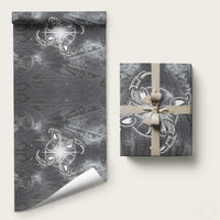 New Zealand Matariki Ururangi Wrapping Paper Maori Moko Grey Galaxy LT05 58" × 23" Grey - Polynesian Pride
