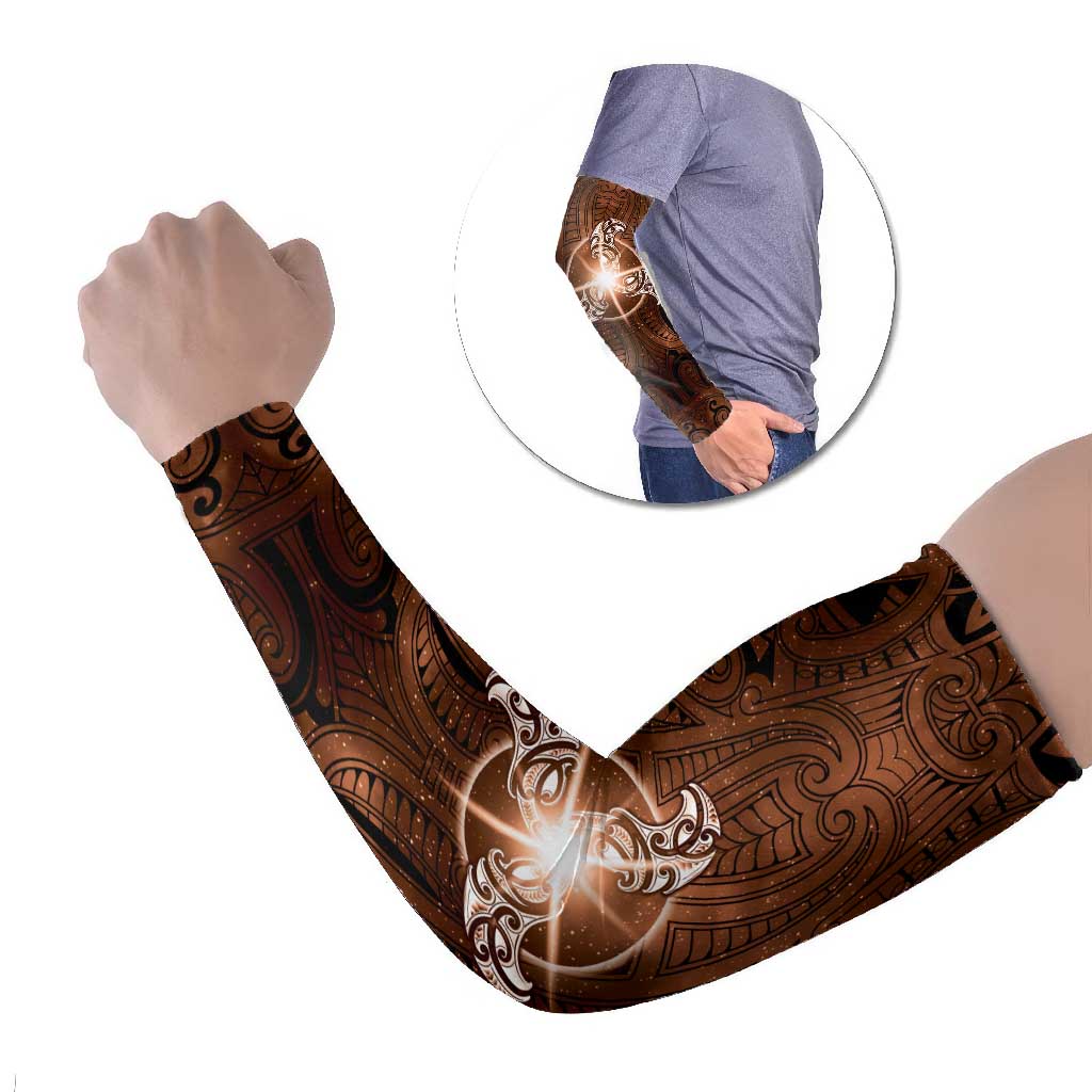 New Zealand Matariki Tupuanuku Arm Sleeves Maori Moko Brown Galaxy