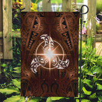 New Zealand Matariki Tupuanuku Garden Flag Maori Moko Brown Galaxy