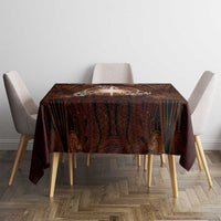 New Zealand Matariki Tupuanuku Tablecloth Maori Moko Brown Galaxy LT05 - Polynesian Pride